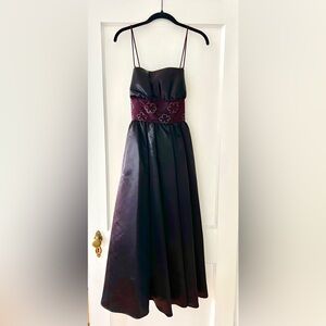 Vintage 1984 Gunne Sax Black Formal Dress